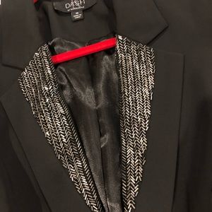 Stunning K DASH  beaded black blazer